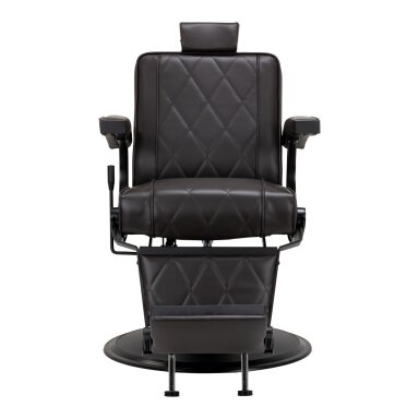 HAIR SYSTEM profesionali barberio kėdė kirpykloms ir grožio salonams BM88066B, rudos spalvos