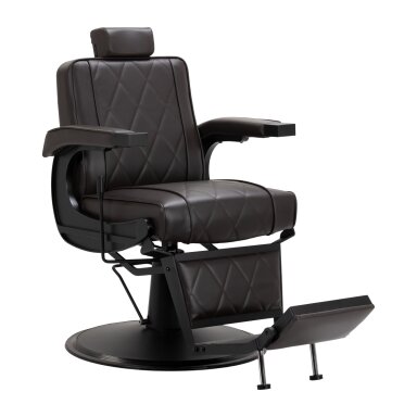 HAIR SYSTEM profesionali barberio kėdė kirpykloms ir grožio salonams BM88066B, rudos spalvos