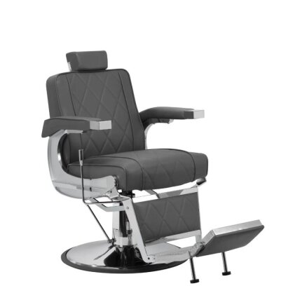 HAIR SYSTEM profesionali barberio kėdė kirpykloms ir grožio salonams BM88066, pilkos spalvos HAIR SYSTEM profesionali barberio kėdė kirpykloms ir grožio salonams BM88066, pilkos spalvos