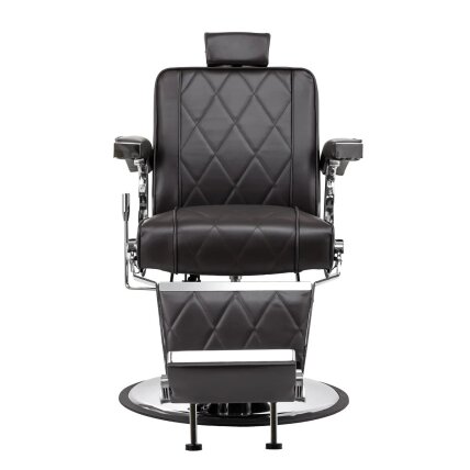 HAIR SYSTEM profesionali barberio kėdė kirpykloms ir grožio salonams BM88066, rudos spalvos 4