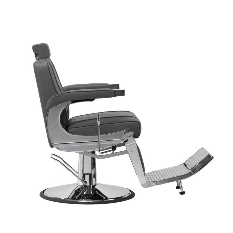HAIR SYSTEM profesionali barberio kėdė kirpykloms ir grožio salonams BM88066, pilkos spalvos 1
