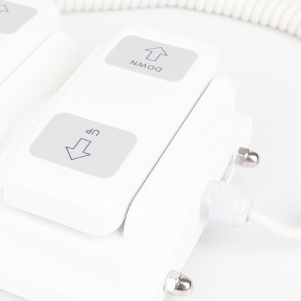 Foot pedal for electric bed, 4 motors, white color 1 Foot pedal for electric bed, 4 motors, white color 1