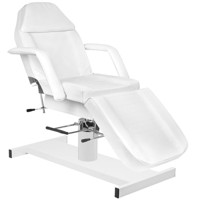 Komplektas: Hidraulinė kosmetologinė lova A-210 + meistro kėdutė AM-302 + kosmetologinė lempa su lupa S5 1