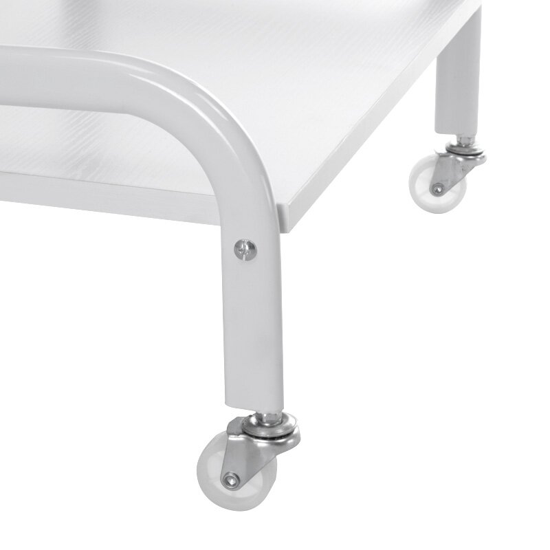 Cosmetic trolley with wooden shelves NG-ST026, white color 2 Cosmetic trolley with wooden shelves NG-ST026, white color 2