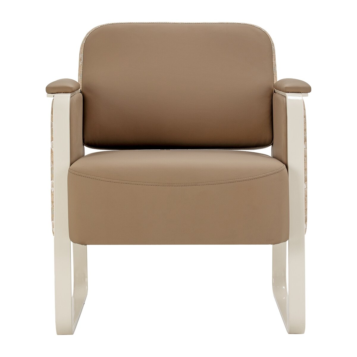 Waiting chair OMEGA GRANDEUR, light brown 2 Waiting chair OMEGA GRANDEUR, light brown 2