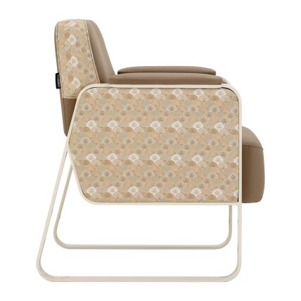 Waiting chair OMEGA GRANDEUR, light brown 1 Waiting chair OMEGA GRANDEUR, light brown 1