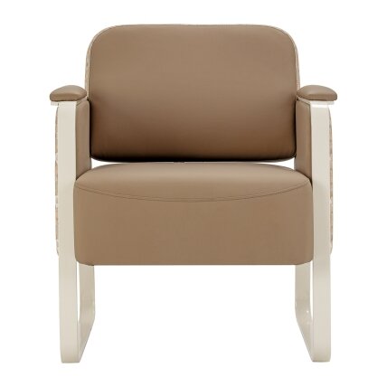 Waiting chair OMEGA GRANDEUR, light brown 2 Waiting chair OMEGA GRANDEUR, light brown 2