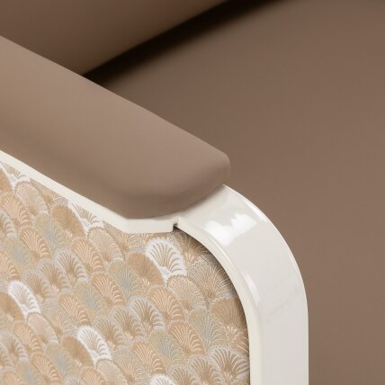 Waiting chair OMEGA GRANDEUR, light brown 5 Waiting chair OMEGA GRANDEUR, light brown 5