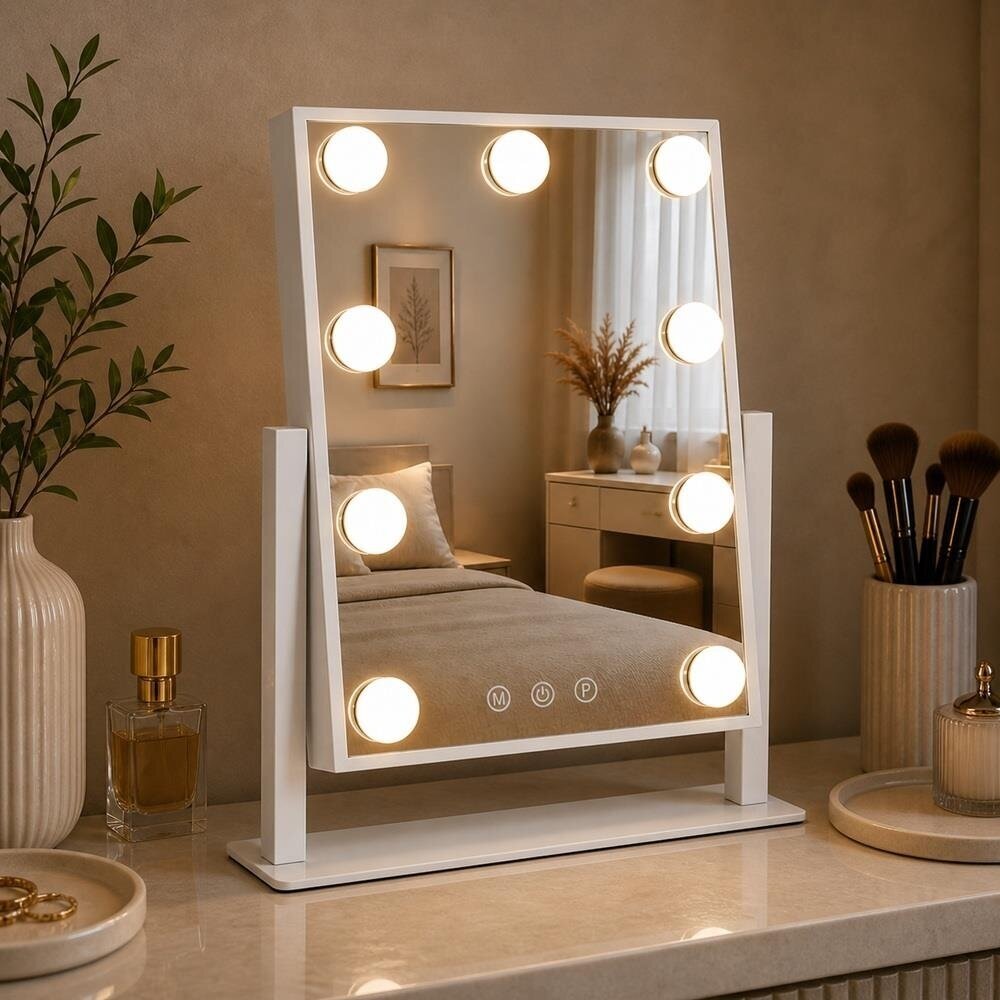 Standing makeup mirror LED HOLLYWOOD 29x36cm 2 Standing makeup mirror LED HOLLYWOOD 29x36cm 2