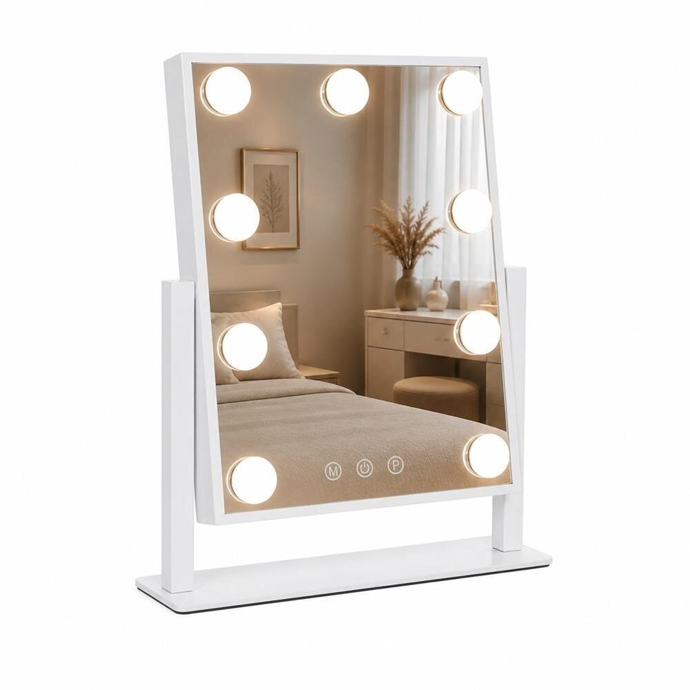 Standing makeup mirror LED HOLLYWOOD 29x36cm