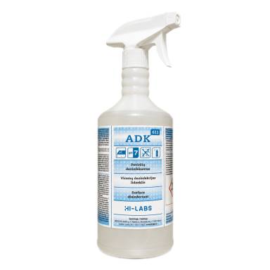Paviršių dezinfekantas ADK-611, 1 l Paviršių dezinfekantas ADK-611, 1 l