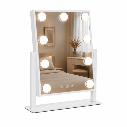 Standing makeup mirror LED HOLLYWOOD 29x36cm