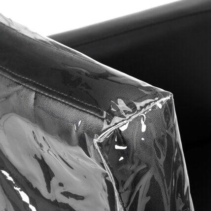 Transparent protection for the back of the barber chair against paint and dirt 2 Transparent protection for the back of the barber chair against paint and dirt 2