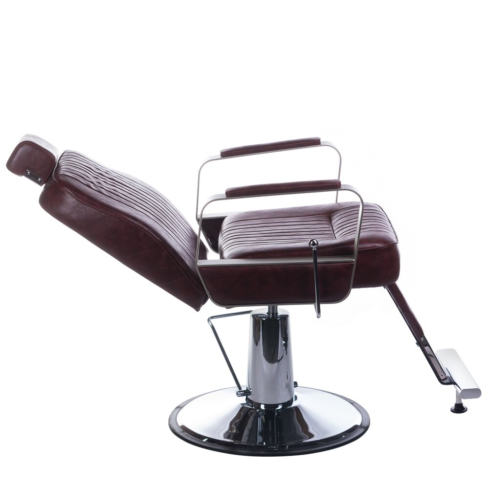 Profesionali barberio kėdė kirpykloms ir grožio salonams HOMER BH-31237, vyšninės spalvos 3 Profesionali barberio kėdė kirpykloms ir grožio salonams HOMER BH-31237, vyšninės spalvos 3