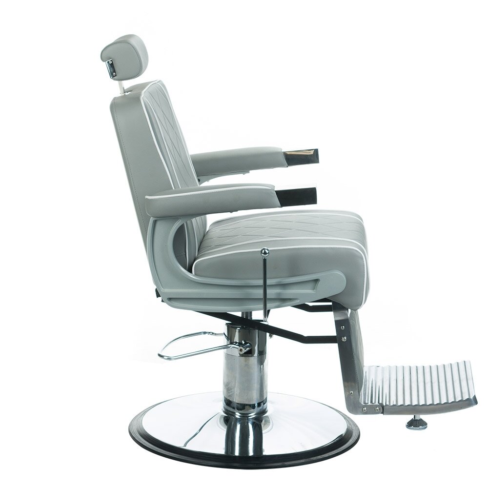 Profesionali barberio kėdė kirpykloms ir grožio salonams ODYS BH-31825M, šviesiai pilka spalva 6 Profesionali barberio kėdė kirpykloms ir grožio salonams ODYS BH-31825M, šviesiai pilka spalva 6