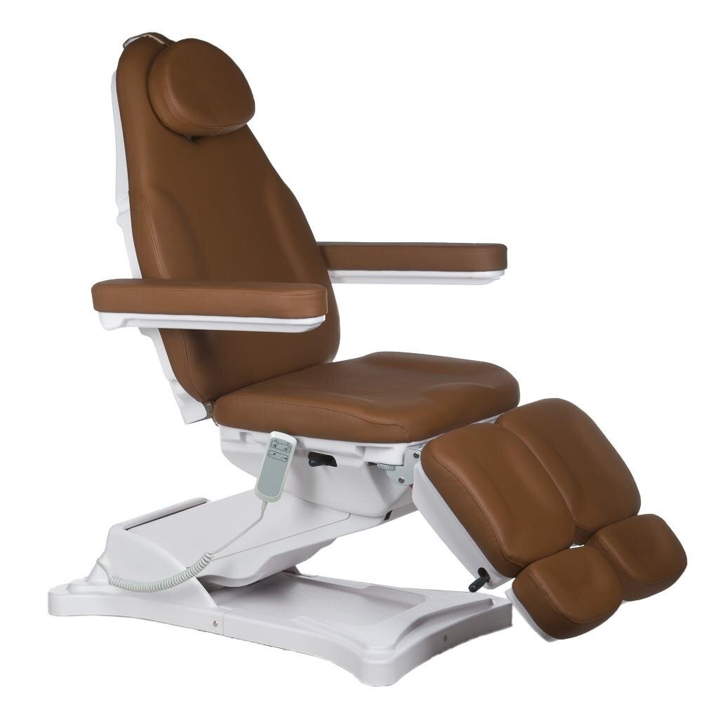 Professional electric podiatry chair for pedicure procedures MODENA PEDI BD-8294, 2 motors, brown color