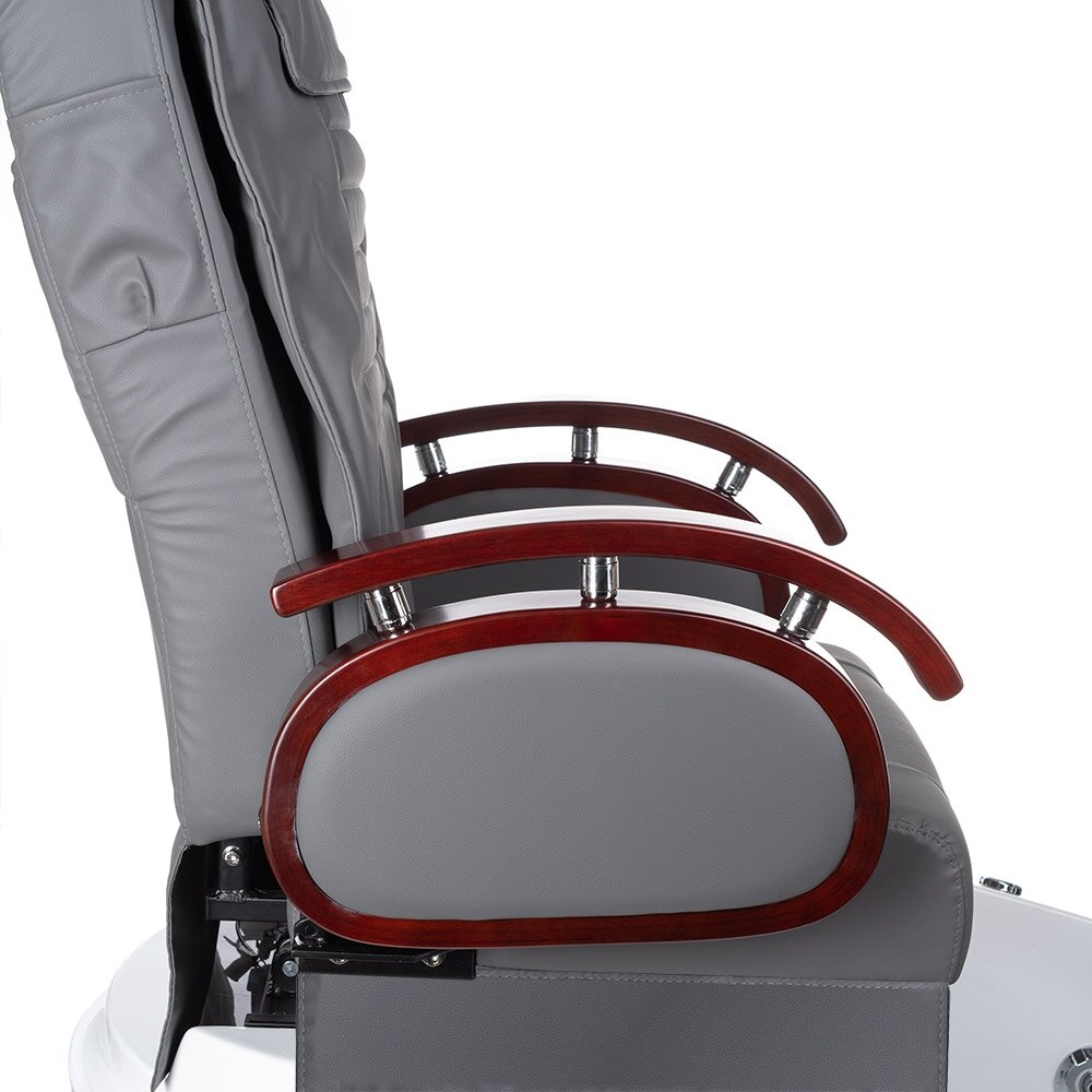 Professional electric podiatry chair for pedicure procedures with massage function BR-2307, grey color 6 Professional electric podiatry chair for pedicure procedures with massage function BR-2307, grey color 6
