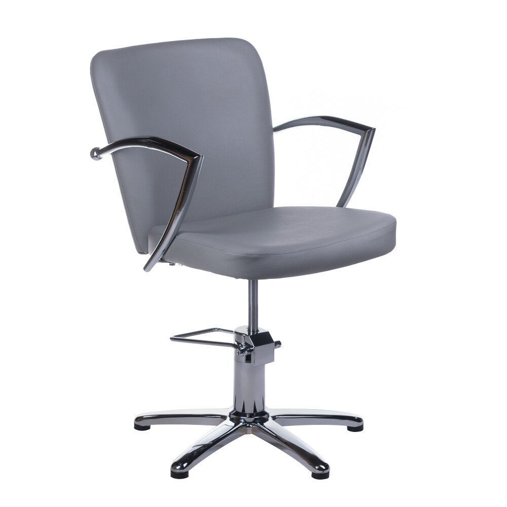 Professional hairdressing chair LIVIO BH-8173, light grey color Professional hairdressing chair LIVIO BH-8173, light grey color