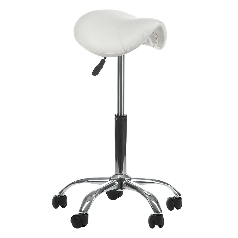 Professional master chair-saddle for beauticians BD-9909, white color 1 Professional master chair-saddle for beauticians BD-9909, white color 1