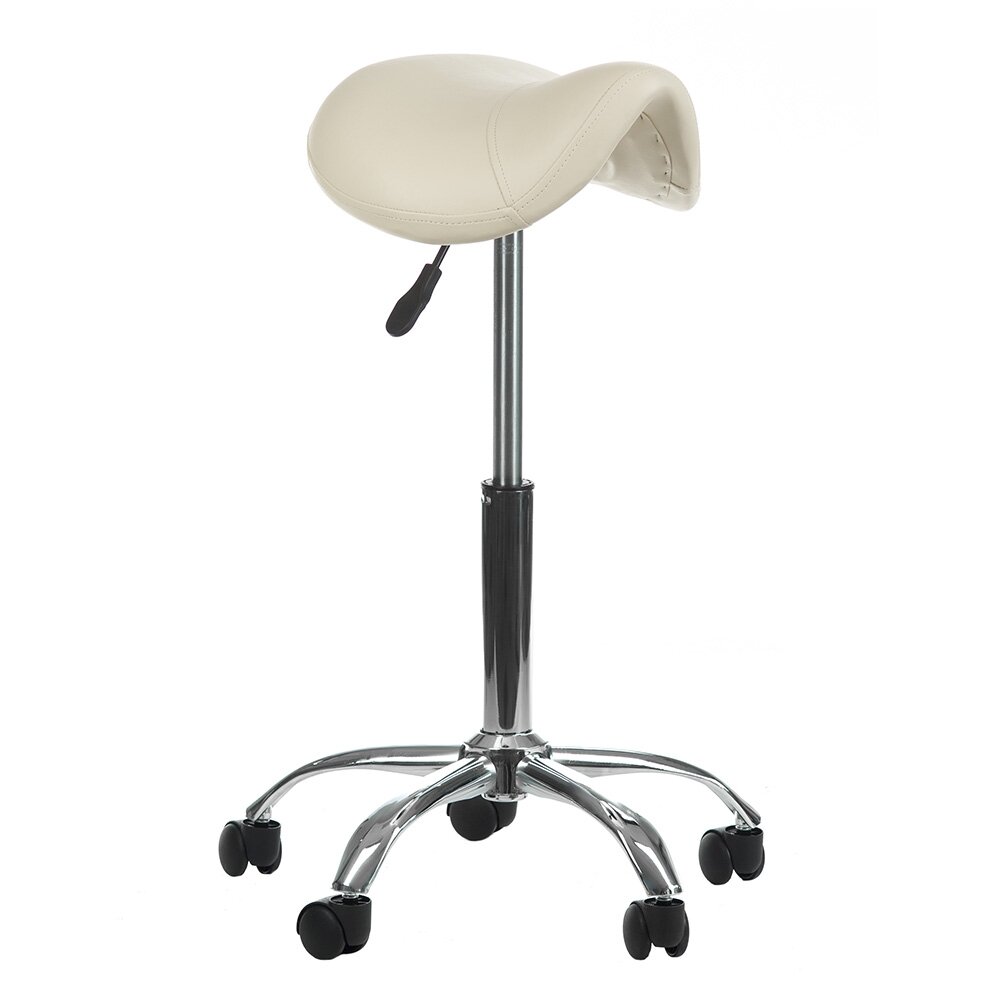 Professional master chair-saddle for beauticians BD-9909, cream color 1 Professional master chair-saddle for beauticians BD-9909, cream color 1