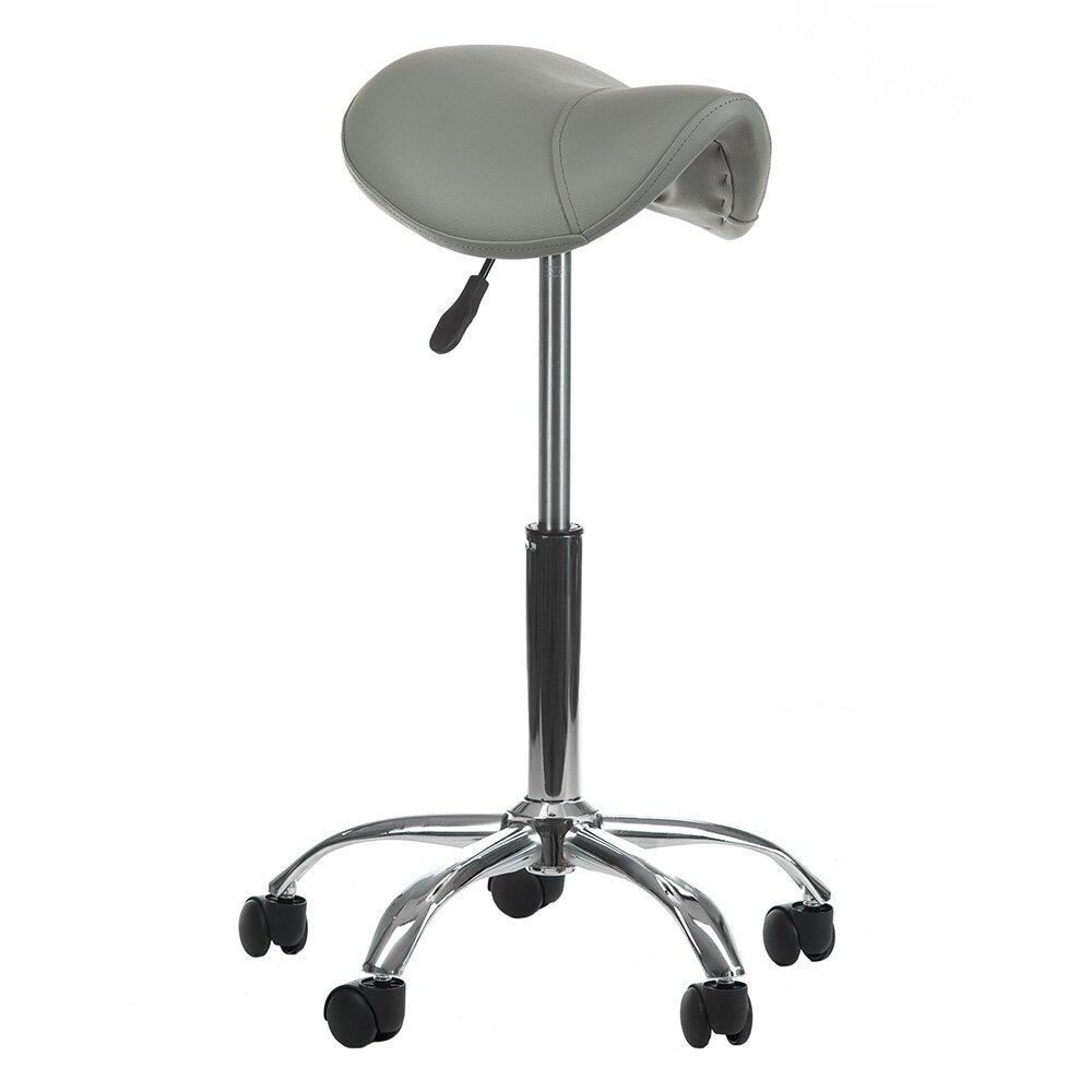 Professional master chair-saddle for beauticians BD-9909, grey color 1 Professional master chair-saddle for beauticians BD-9909, grey color 1