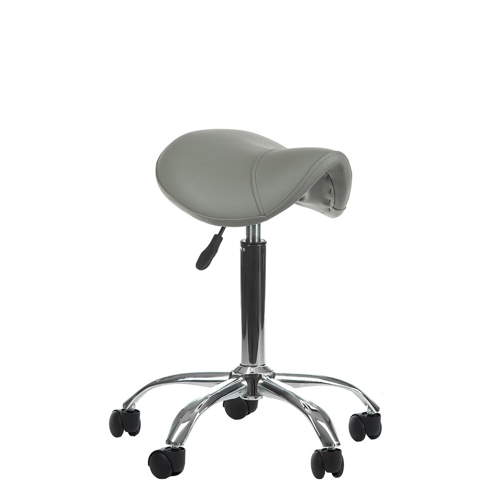 Professional master chair-saddle for beauticians BD-9909, grey color Professional master chair-saddle for beauticians BD-9909, grey color