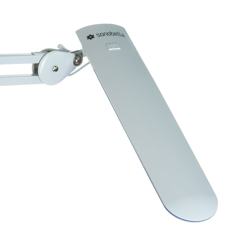 Profesionali stalinė lempa manikiūro darbams BSL-52 LED 12W CLIP, baltos spalvos 1 Profesionali stalinė lempa manikiūro darbams BSL-52 LED 12W CLIP, baltos spalvos 1