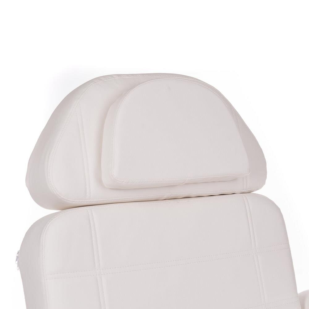 Professional electric couch-bed for beauticians BR-6622, 3 motors, white color 2