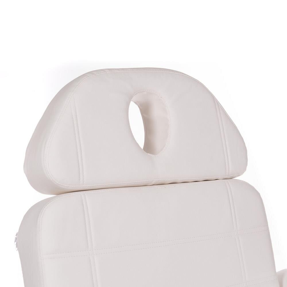 Professional electric couch-bed for beauticians BR-6622, 3 motors, white color 3
