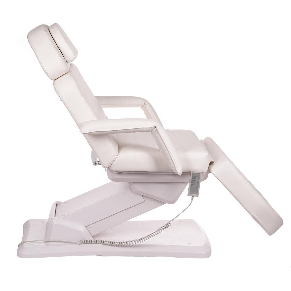 Professional electric couch-bed for beauticians BR-6622, 3 motors, white color 5
