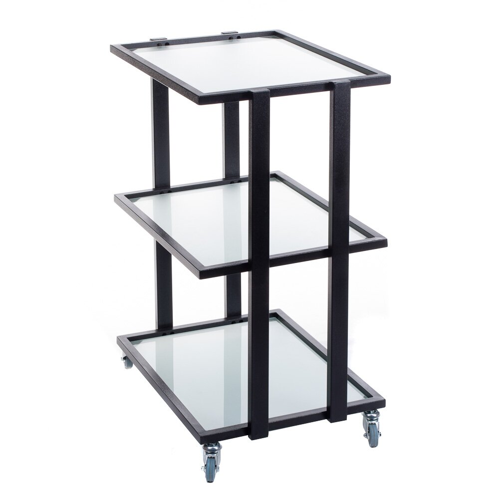 Professional cosmetology trolley BCH-5043, black color 1