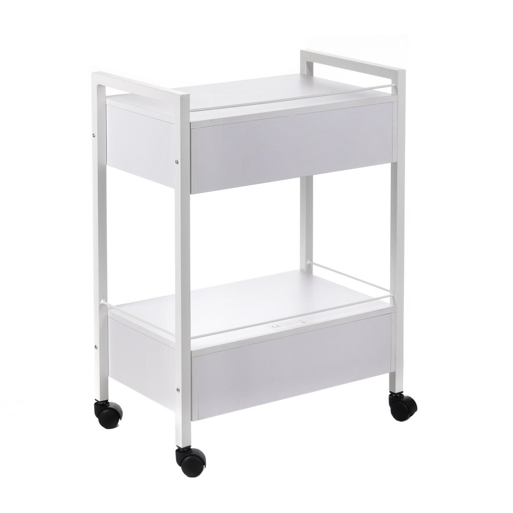 Professional cosmetic trolley BY-7017, white color 1