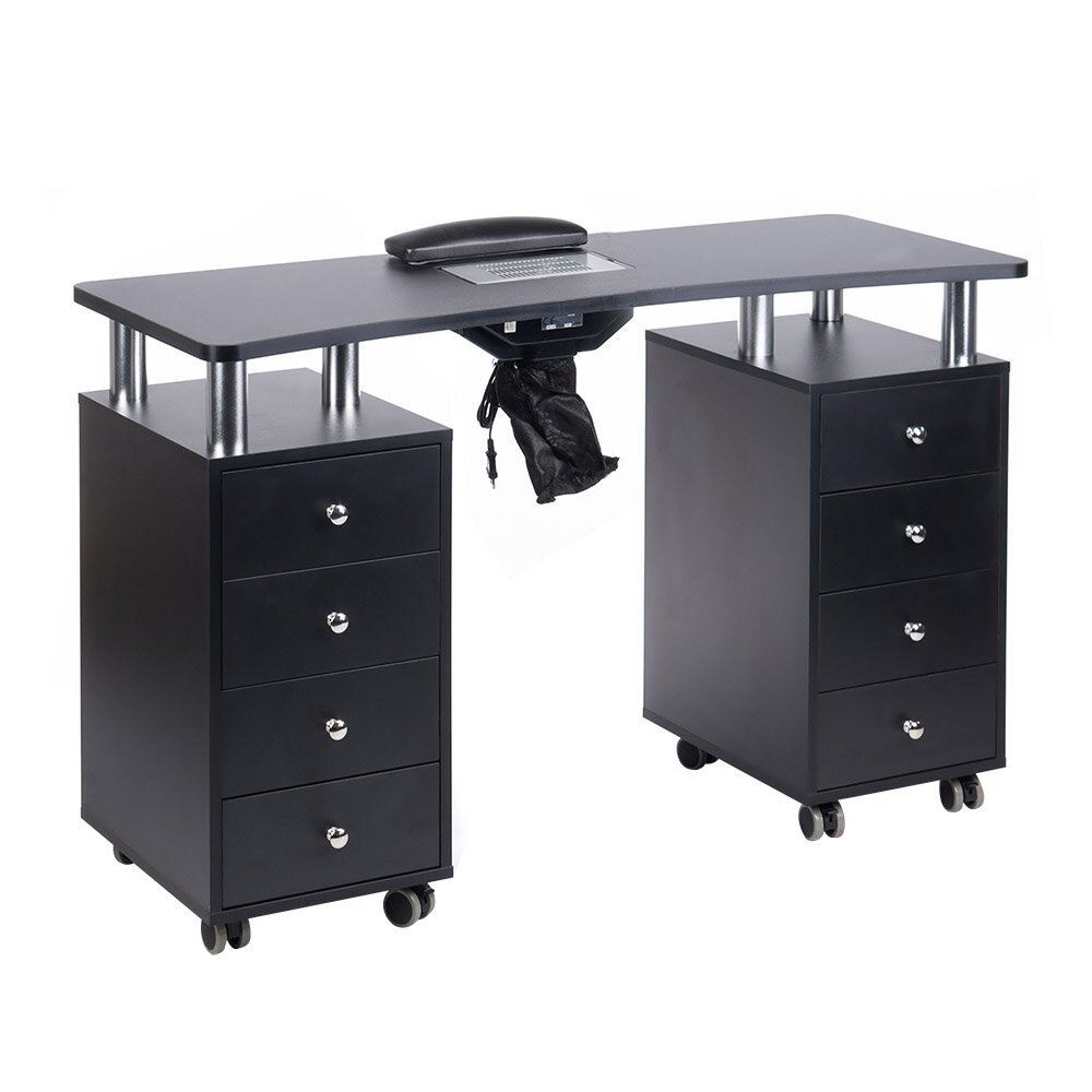 Professional manicure table with dust extractor BD-3425+P, black color Professional manicure table with dust extractor BD-3425+P, black color
