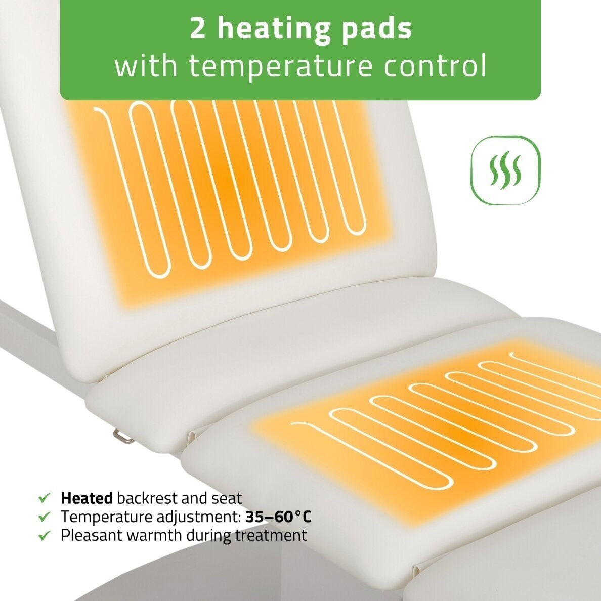SERENITY ERGO 4 profesionali SPA ir masažo elektrinė lova-gultas su šildymo funkcija, baltos spalvos 4 SERENITY ERGO 4 profesionali SPA ir masažo elektrinė lova-gultas su šildymo funkcija, baltos spalvos 4