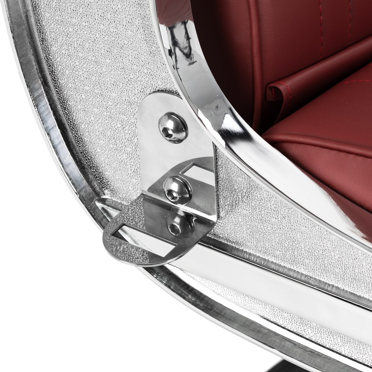 Professional barber chair for hairdressers and barbershops GABBIANO VISIONERIO, red 11
