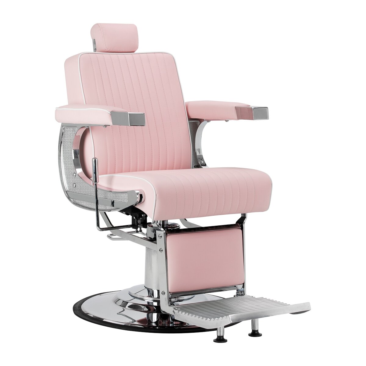 Professional barber chair for hairdressers and barbershops GABBIANO VISIONERIO, pink