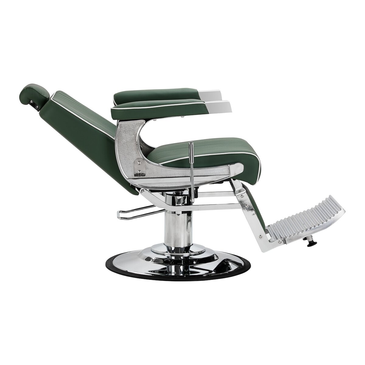 Profesionali barberio kėdė kirpykloms ir barbershopams GABBIANO VISIONERIO, žalios spalvos 2 Profesionali barberio kėdė kirpykloms ir barbershopams GABBIANO VISIONERIO, žalios spalvos 2