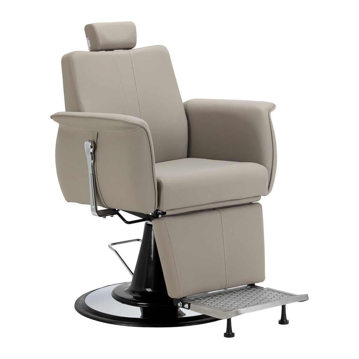 Professional barber chair for hairdressing salons and beauty salons GABBIANO ATHENA, gray