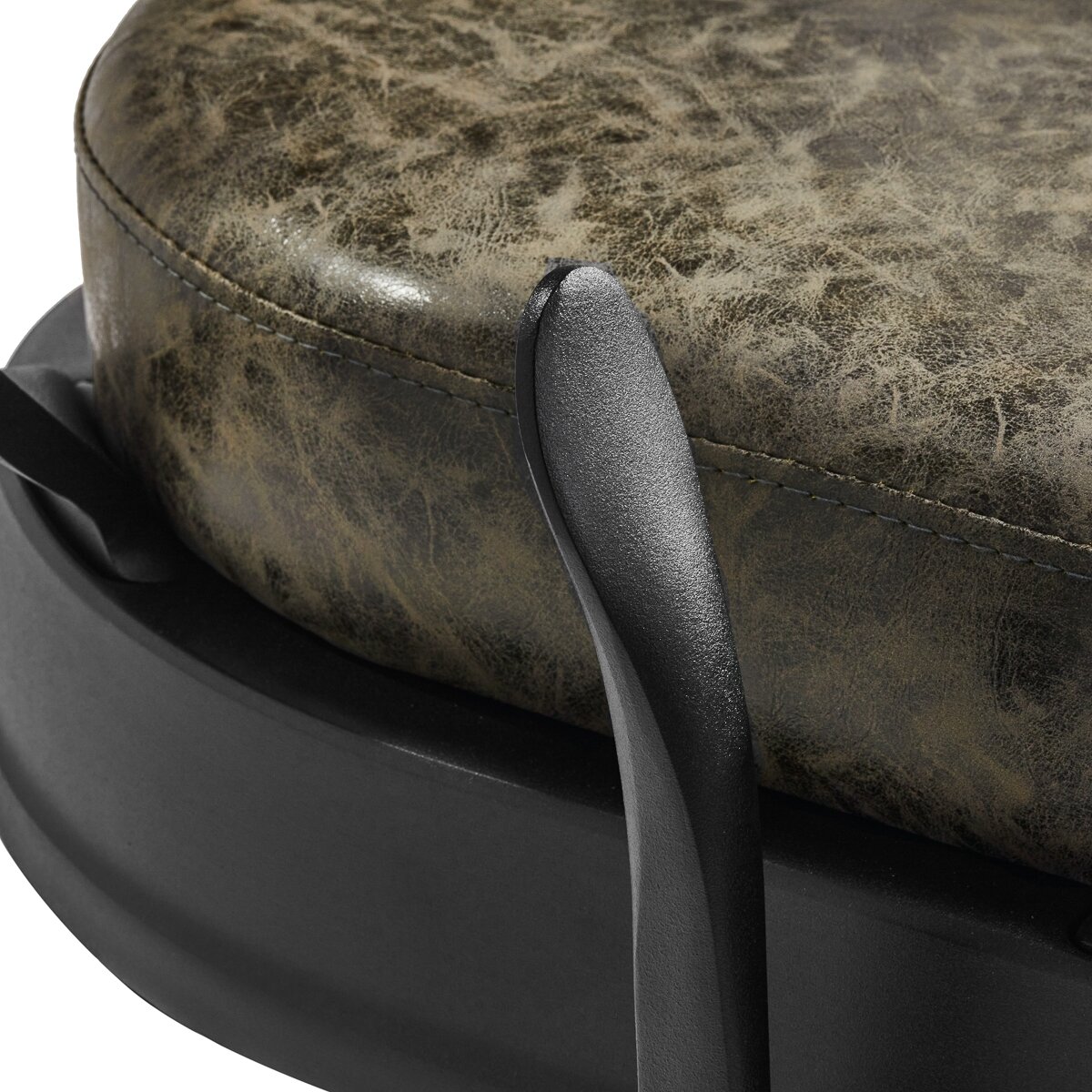 Profesionali barberio kėdė kirpykloms ir grožio salonams GABBIANO PRESIDENT OLD LEATHER, sendintos žalios spalvos 7 Profesionali barberio kėdė kirpykloms ir grožio salonams GABBIANO PRESIDENT OLD LEATHER, sendintos žalios spalvos 7