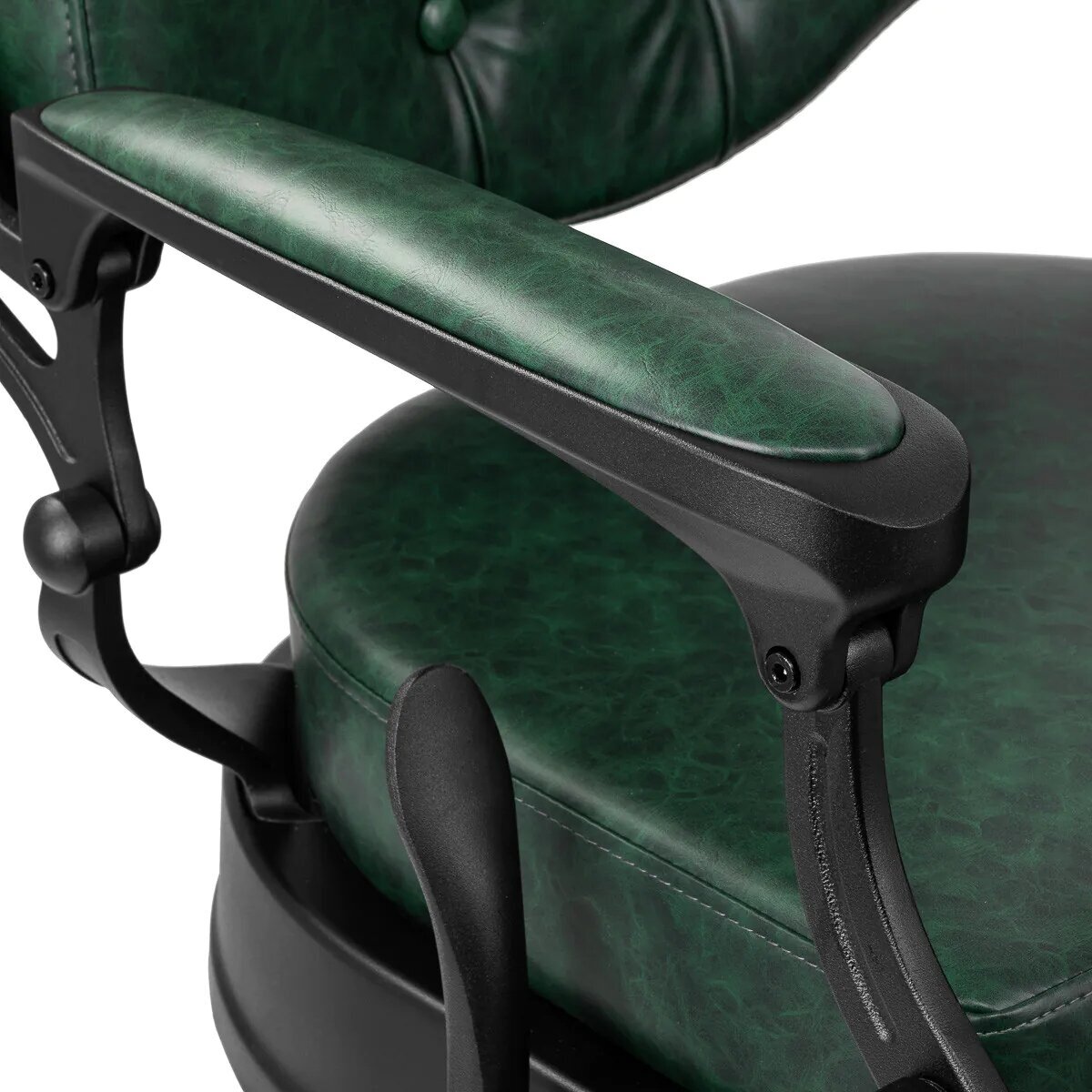 Profesionali barberio kėdė kirpykloms ir grožio salonams GABBIANO PRESIDENT, žalios spalvos 5
