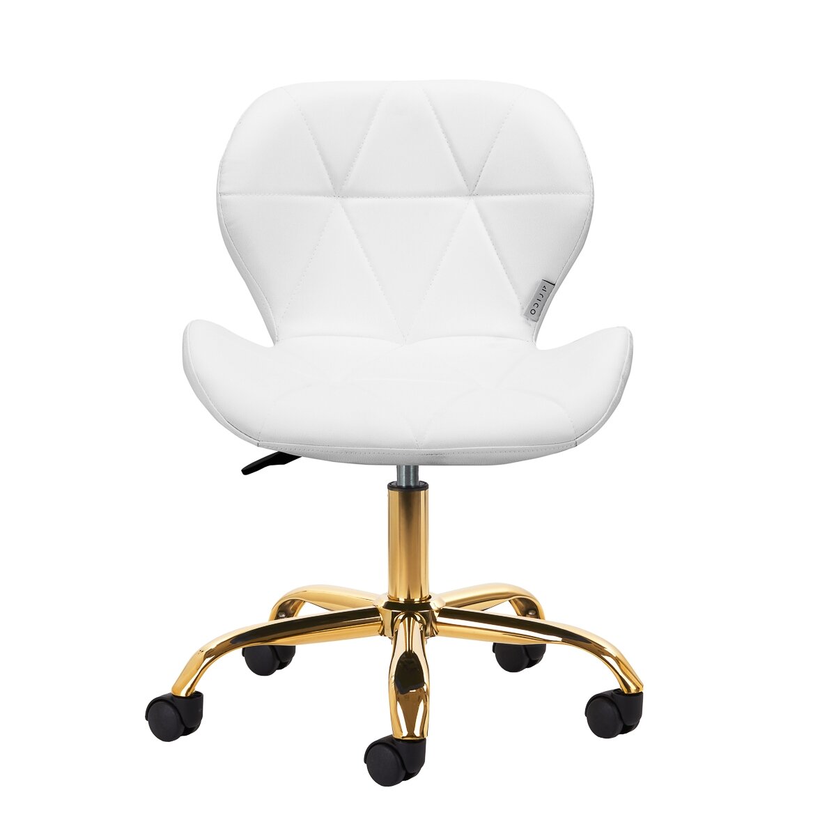 Professional beauty salon chair with wheels QS-06G, white color 1
