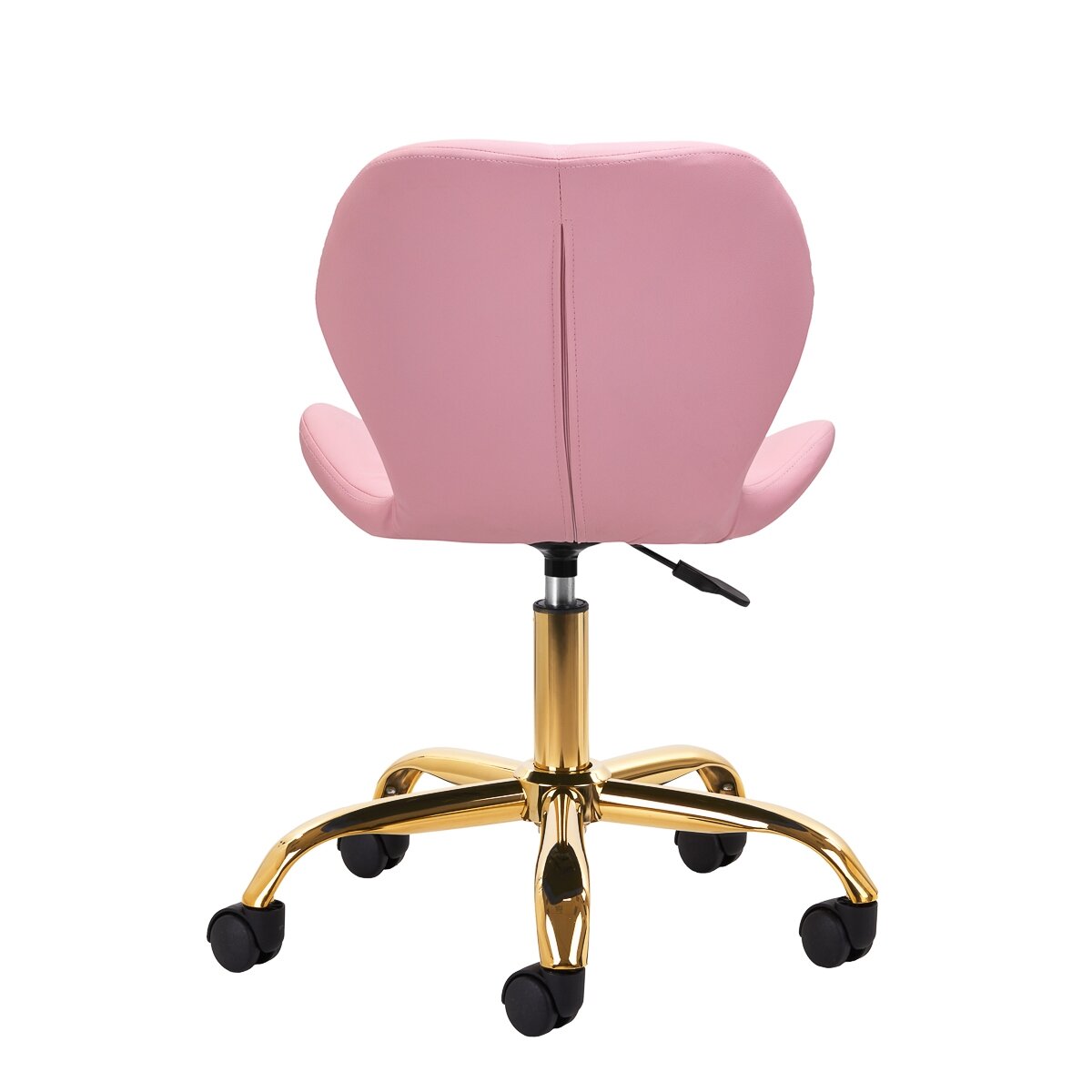 Professional beauty salon chair with wheels QS-06G, pink color 3 Professional beauty salon chair with wheels QS-06G, pink color 3