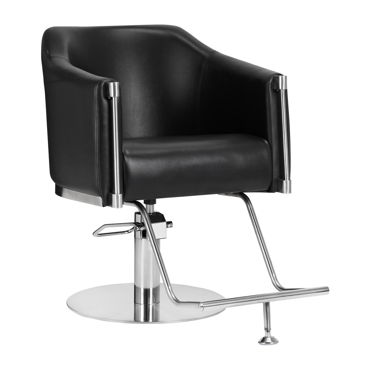 Professional hairdressing chair GABBIANO BURGOS, black color Professional hairdressing chair GABBIANO BURGOS, black color