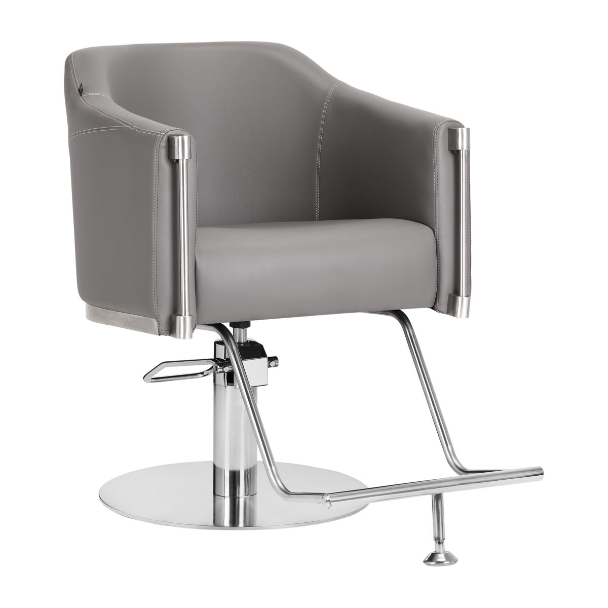 Professional hairdressing chair GABBIANO BURGOS, gray color