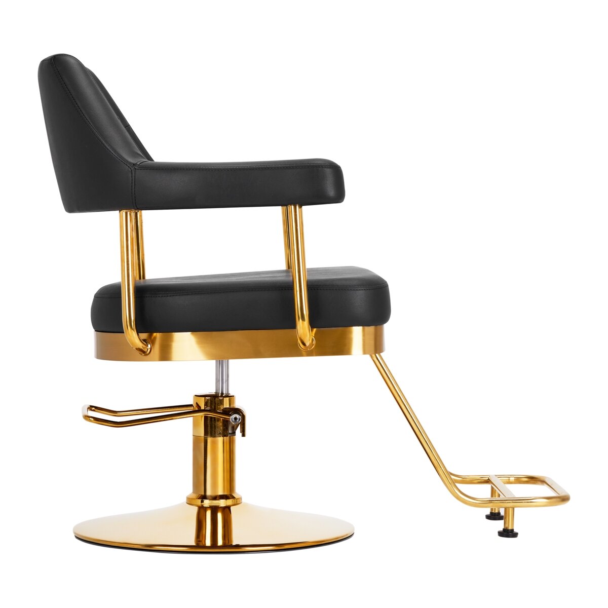 Professional hairdressing chair GABBIANO GRANDA, black with gold details 2 Professional hairdressing chair GABBIANO GRANDA, black with gold details 2
