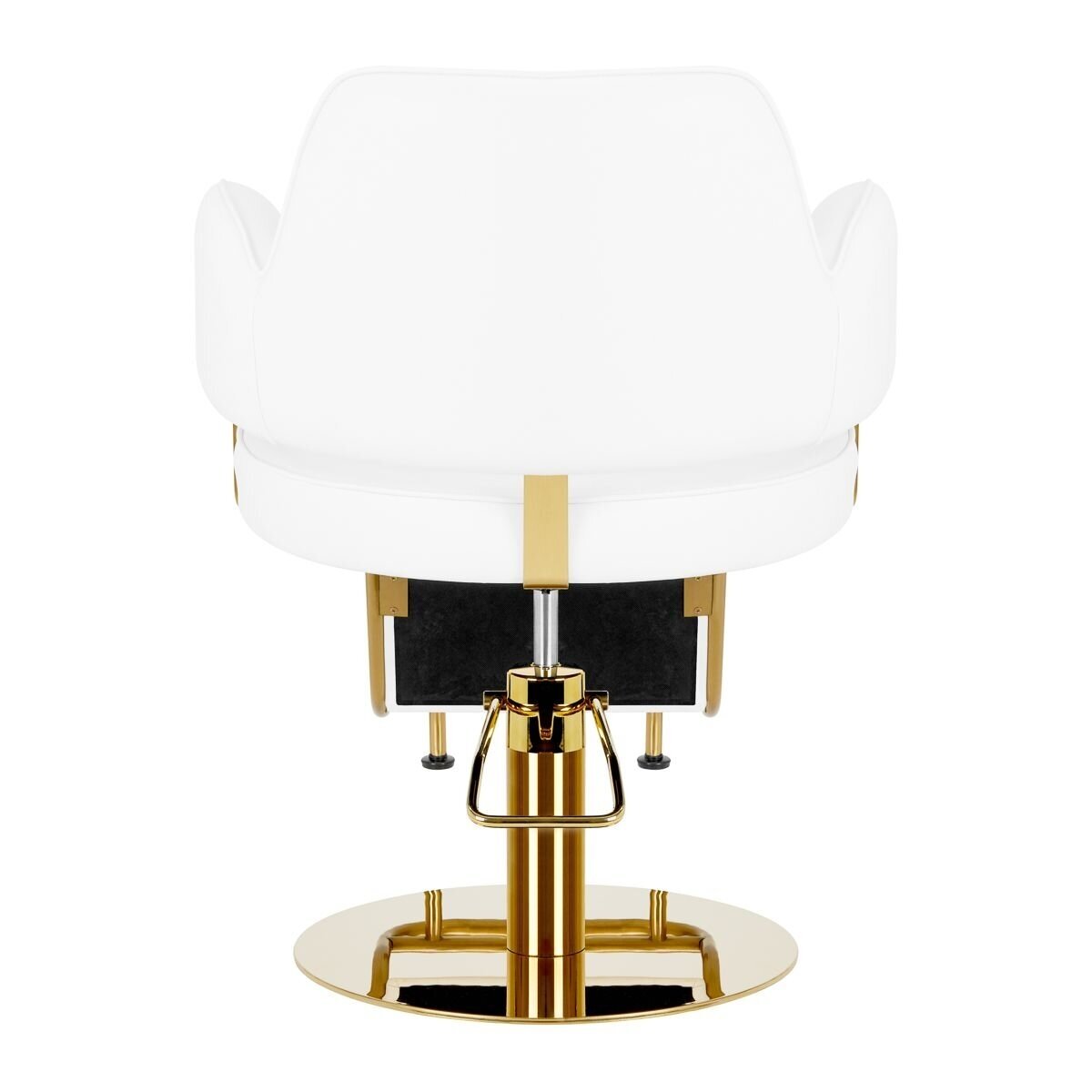 Professional hairdressing chair GABBIANO Linz NQ, white with gold details 2 Professional hairdressing chair GABBIANO Linz NQ, white with gold details 2