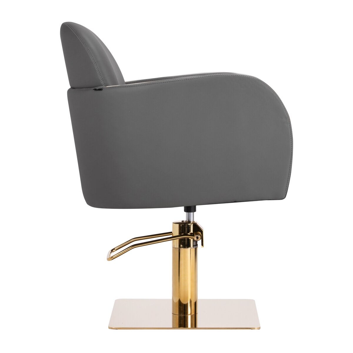 Professional hairdressing chair GABBIANO MALAGA, gray with gold details 2 Professional hairdressing chair GABBIANO MALAGA, gray with gold details 2