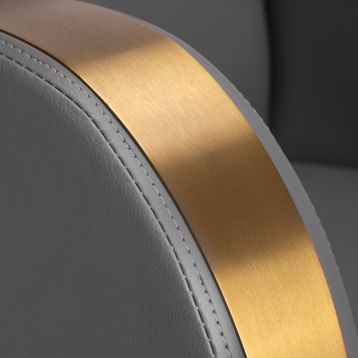 Professional hairdressing chair GABBIANO MALAGA, gray with gold details 4 Professional hairdressing chair GABBIANO MALAGA, gray with gold details 4