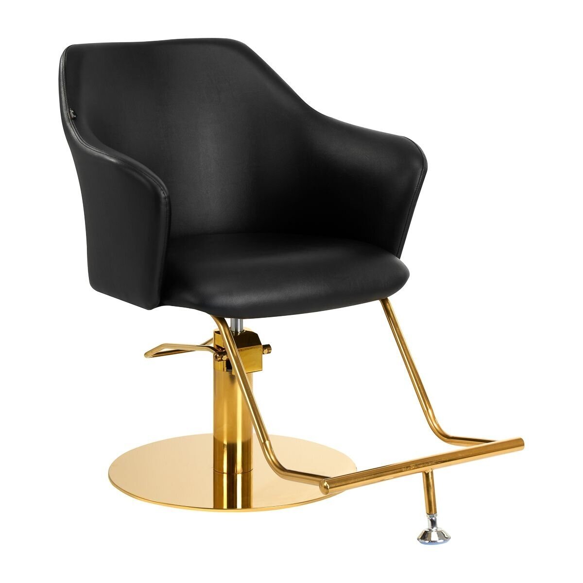 Professional hairdressing chair GABBIANO MARBELLA, black and gold color Professional hairdressing chair GABBIANO MARBELLA, black and gold color