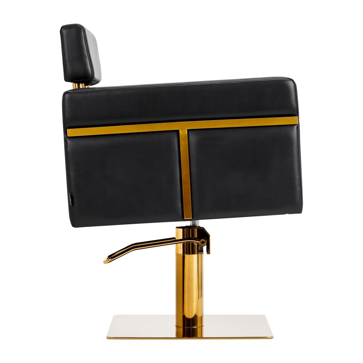 Professional hairdressing chair GABBIANO TOLEDO, black with gold details 2 Professional hairdressing chair GABBIANO TOLEDO, black with gold details 2